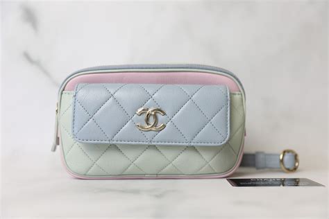 chanel pastel waist bag|Chanel waist bag 2020.